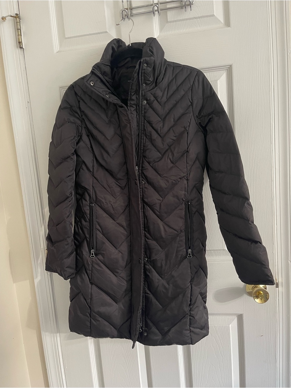 Marc Jacobs Black Quilted Long Puffer Coat